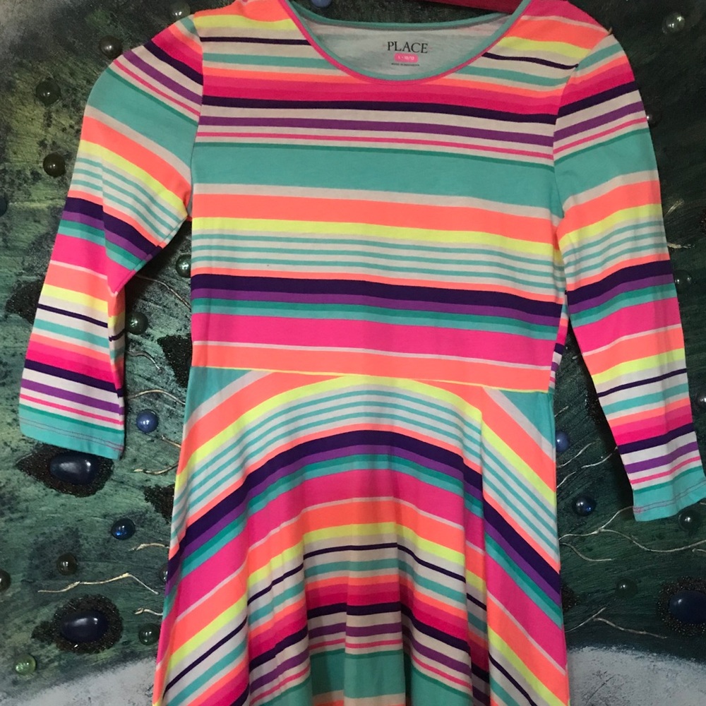 The children’s place girls striped dress l 10-12